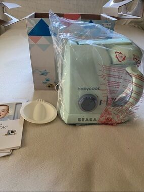 BEABA Babycook Solo Blender & Steamer Macaron Jade Green new open box